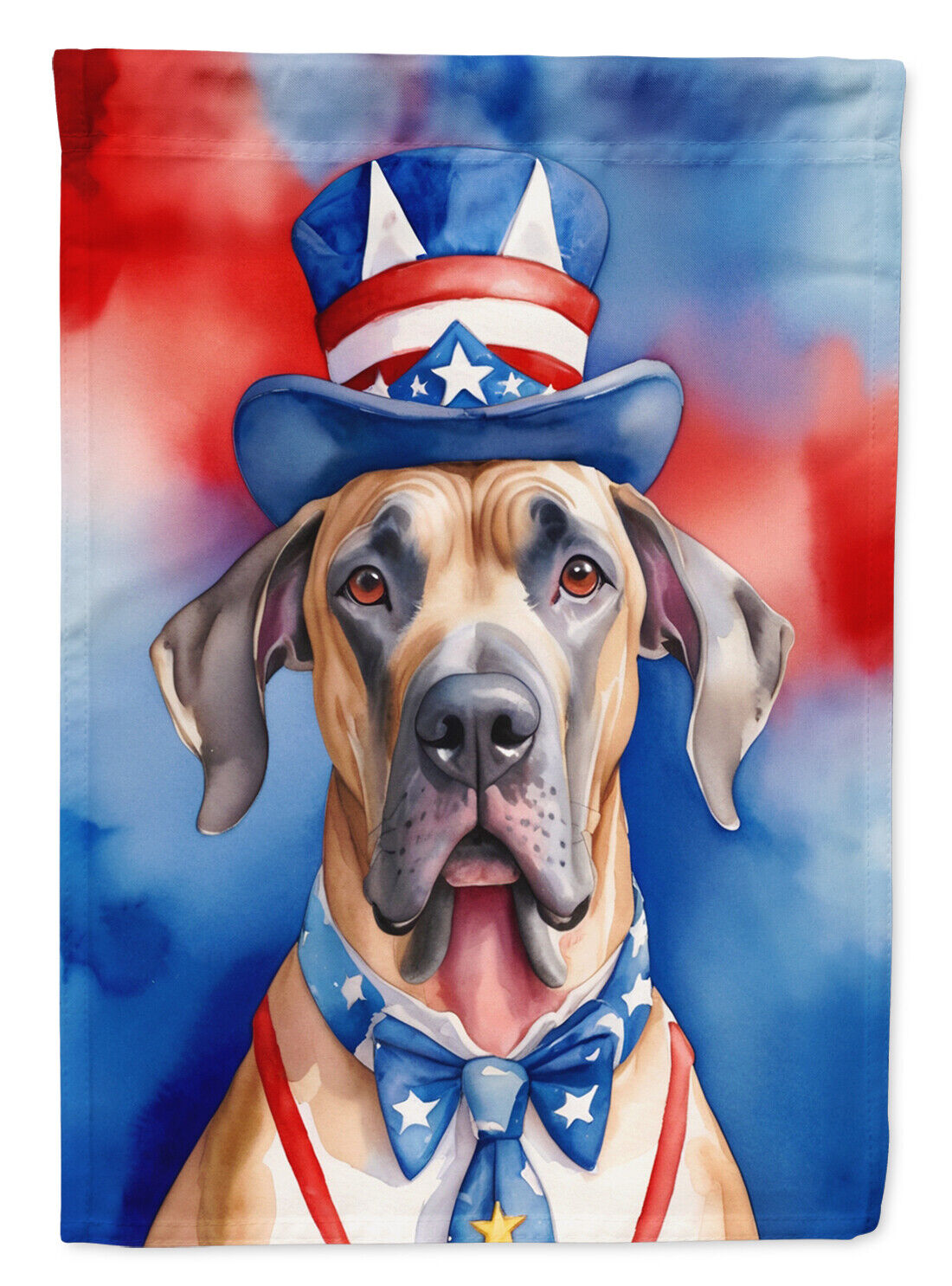 Great Dane Patriotic American Flag Canvas House Size DAC5729CHF