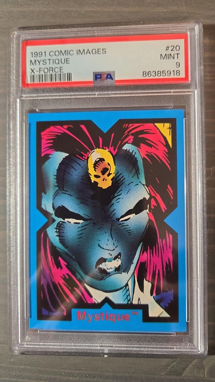 1991 Comic Images X-Force #20 Mystique ROOKIE CARD PSA 9