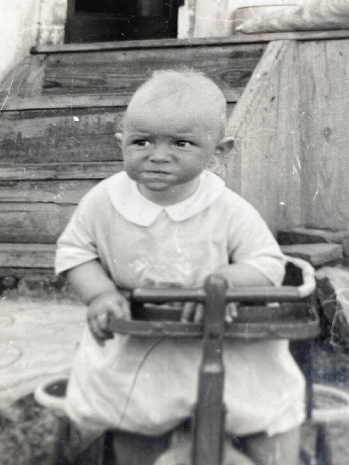 NF Photograph Boy Baby Weird Strange Odd 1938