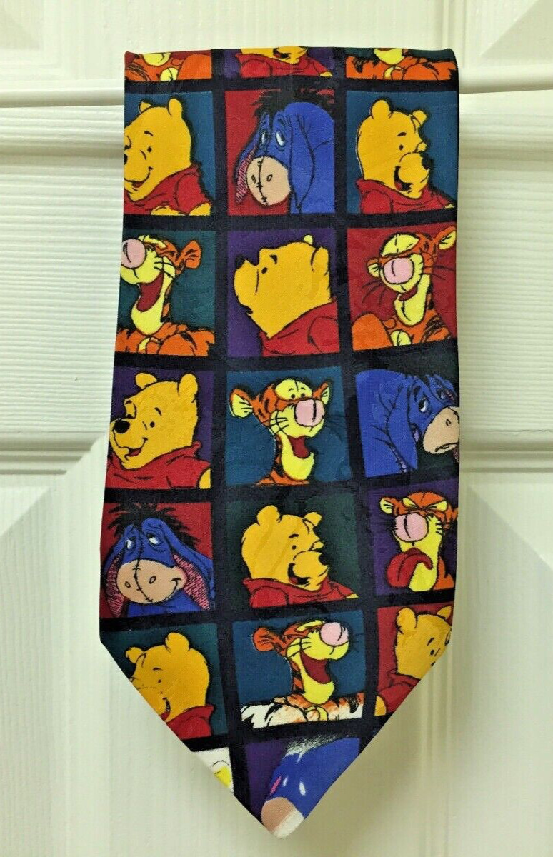 Disney Winnie The Pooh Eeyore Tigger Men\'s Necktie Novelty
