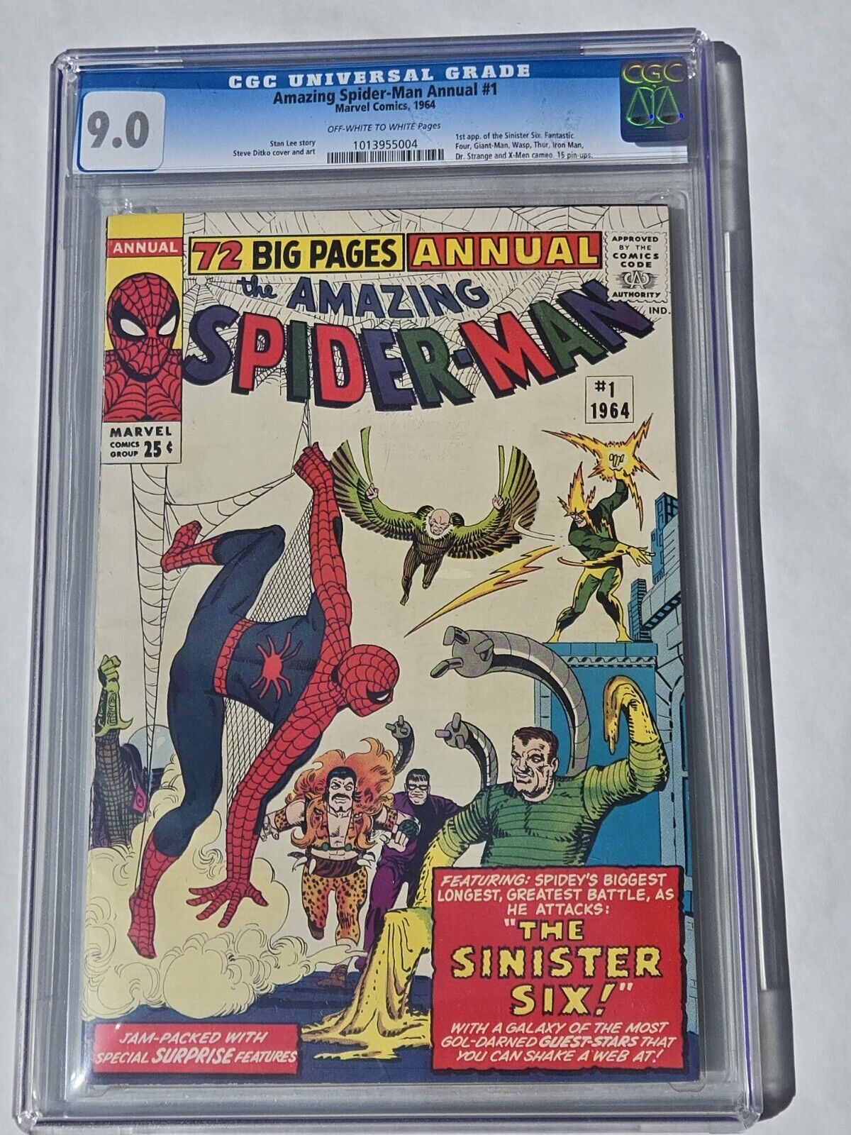 The Amazing Spider-Man Annual #1 (Marvel, 1964) CGC 9.0