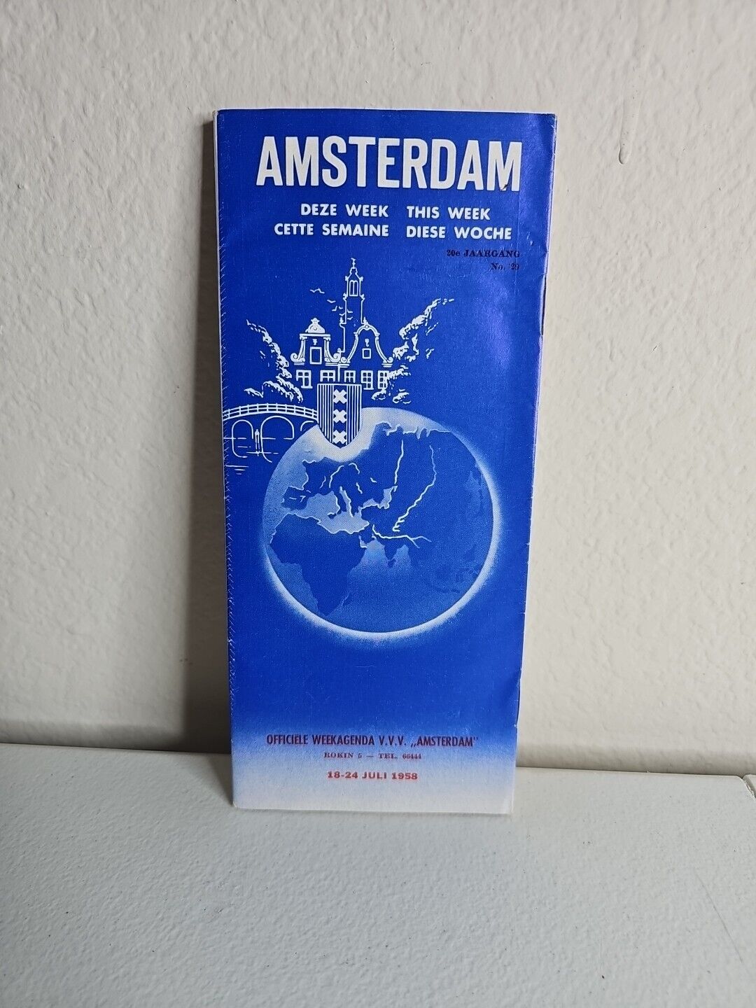 Vintage Tourist\'s Guide Brochure 1958 Amsterdam