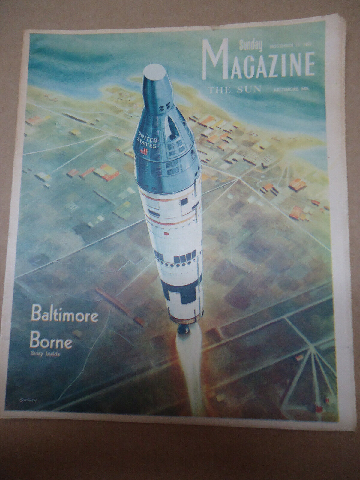 Baltimore Sun Magazine - Baltimore Borne -  11 25 1962