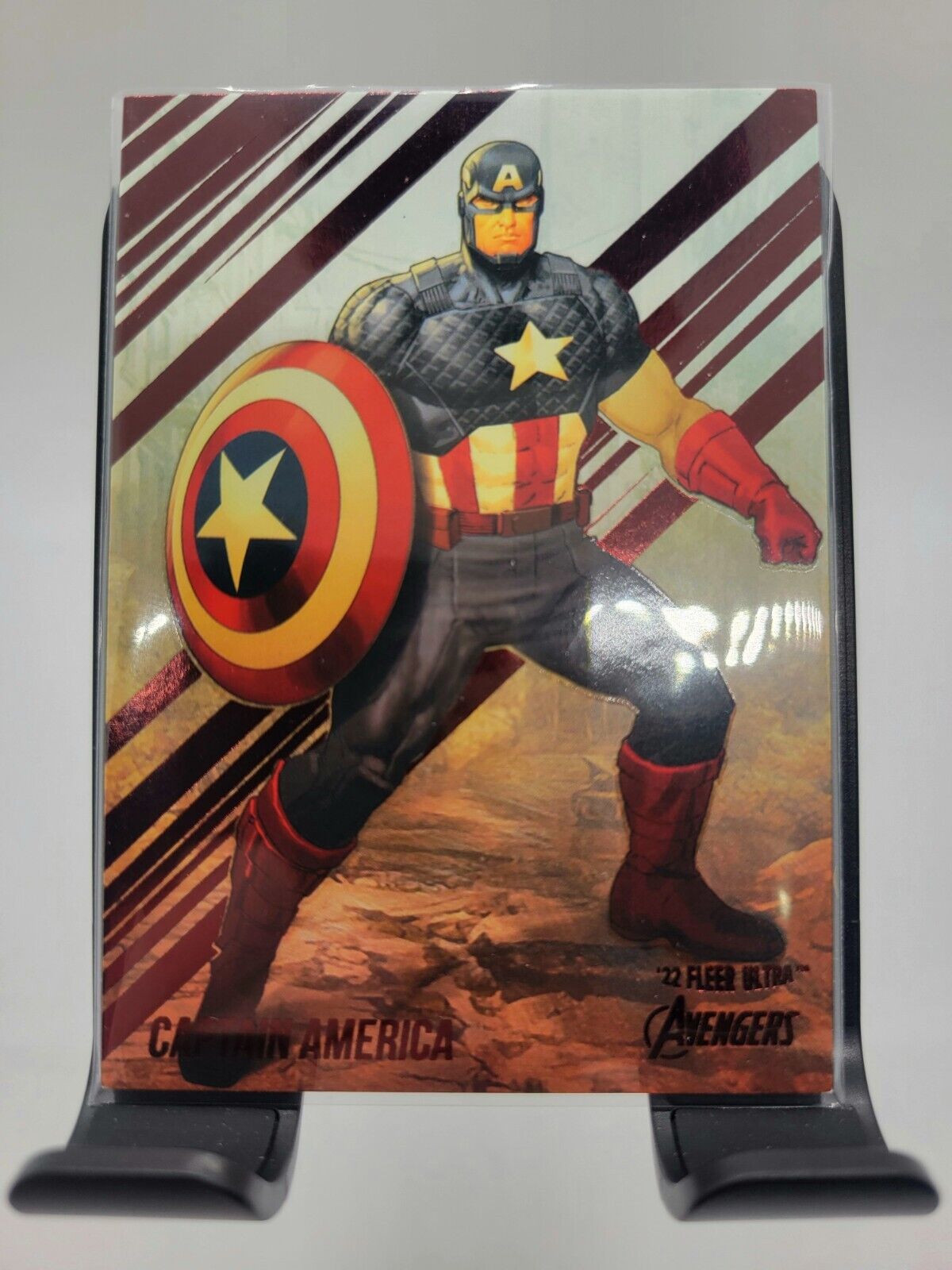 2022 Marvel Fleer Ultra Avengers Captain America Burgundy Foil /141  #11