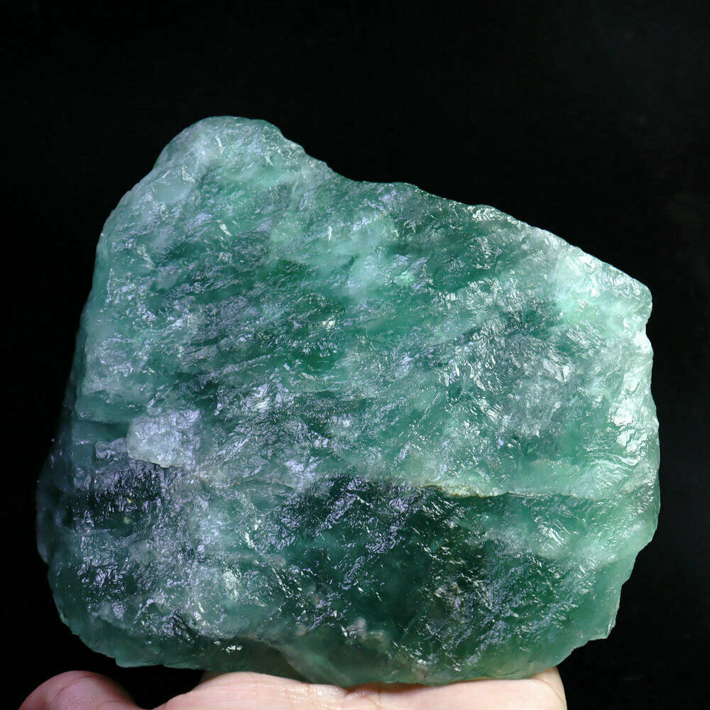 3.83lb Natural Not Polished Original Green Fluorite Crystal Mineral Specimen