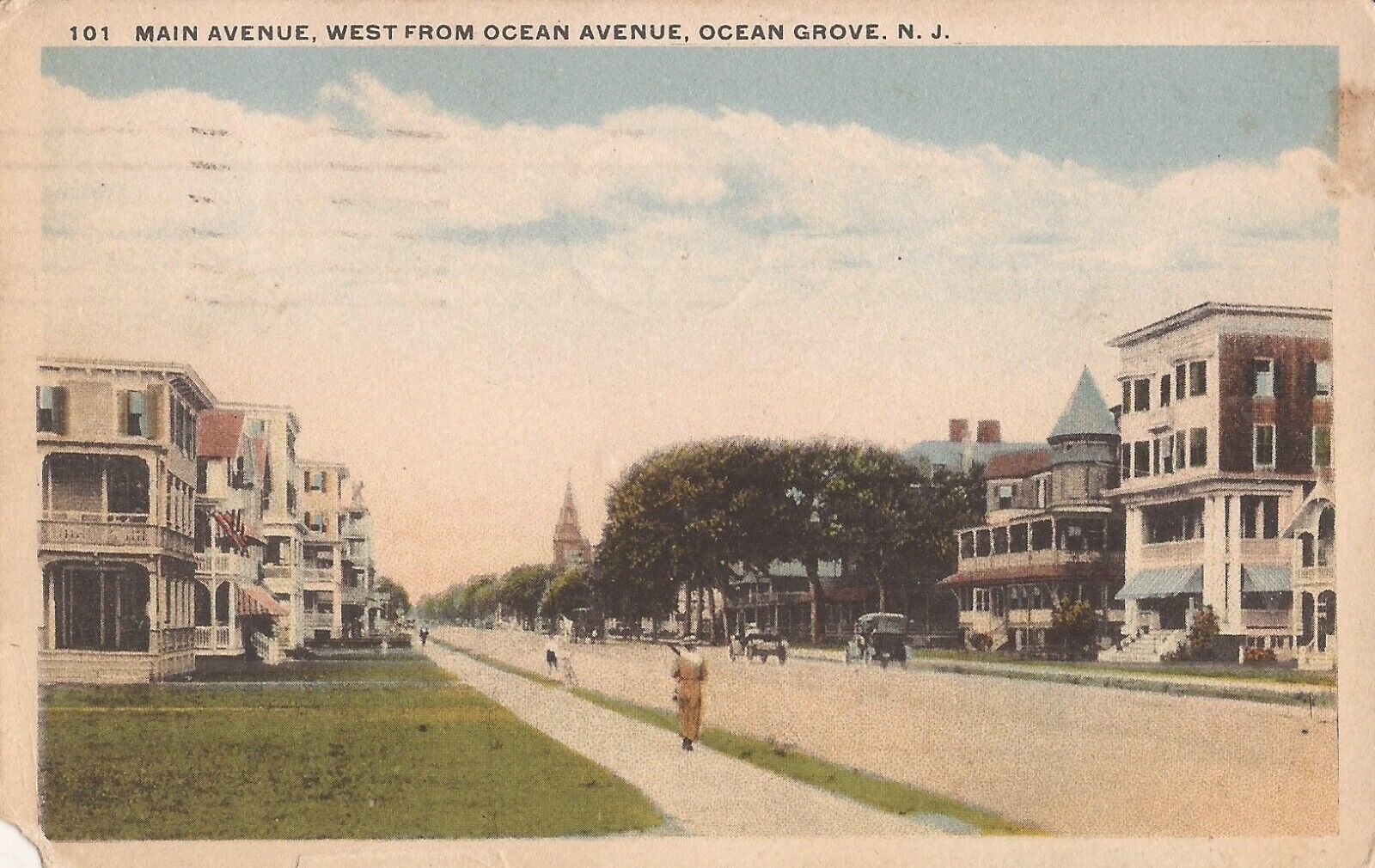 Ocean Grove, NEW JERSEY - Main Avenue - 1922