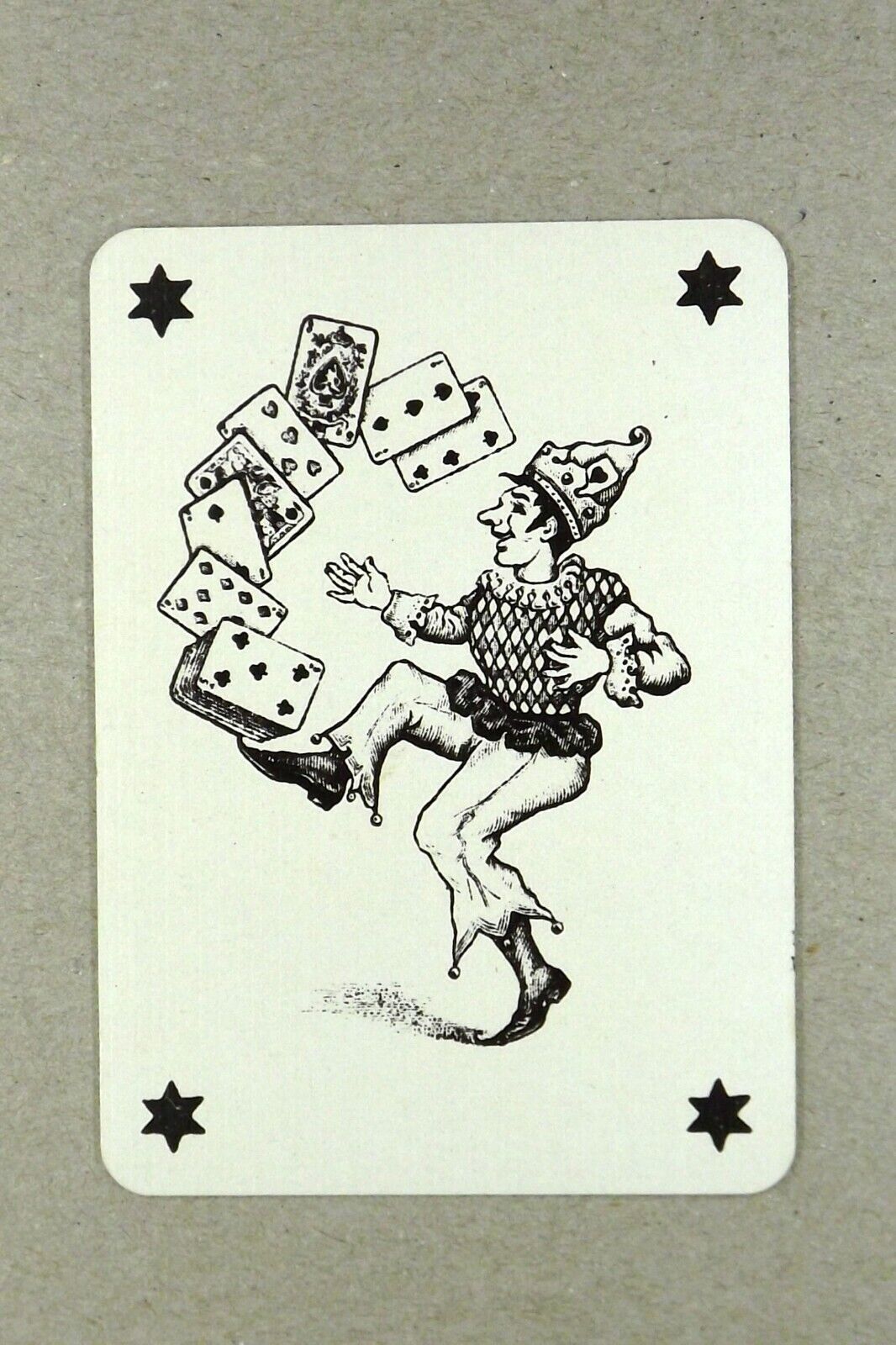 1 x Joker playing card balancing cards on foot Pegasus winged horse AC 441