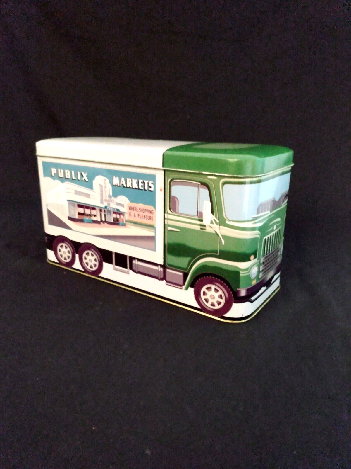 Vintage Publix Supermarket Tin Truck Box Publix Markets 10.75\