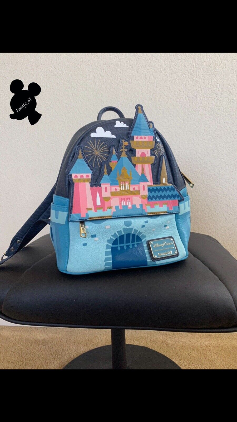 HTF Rare Loungefly Sleeping Beauty Castle Mini Backpack USED ONCE