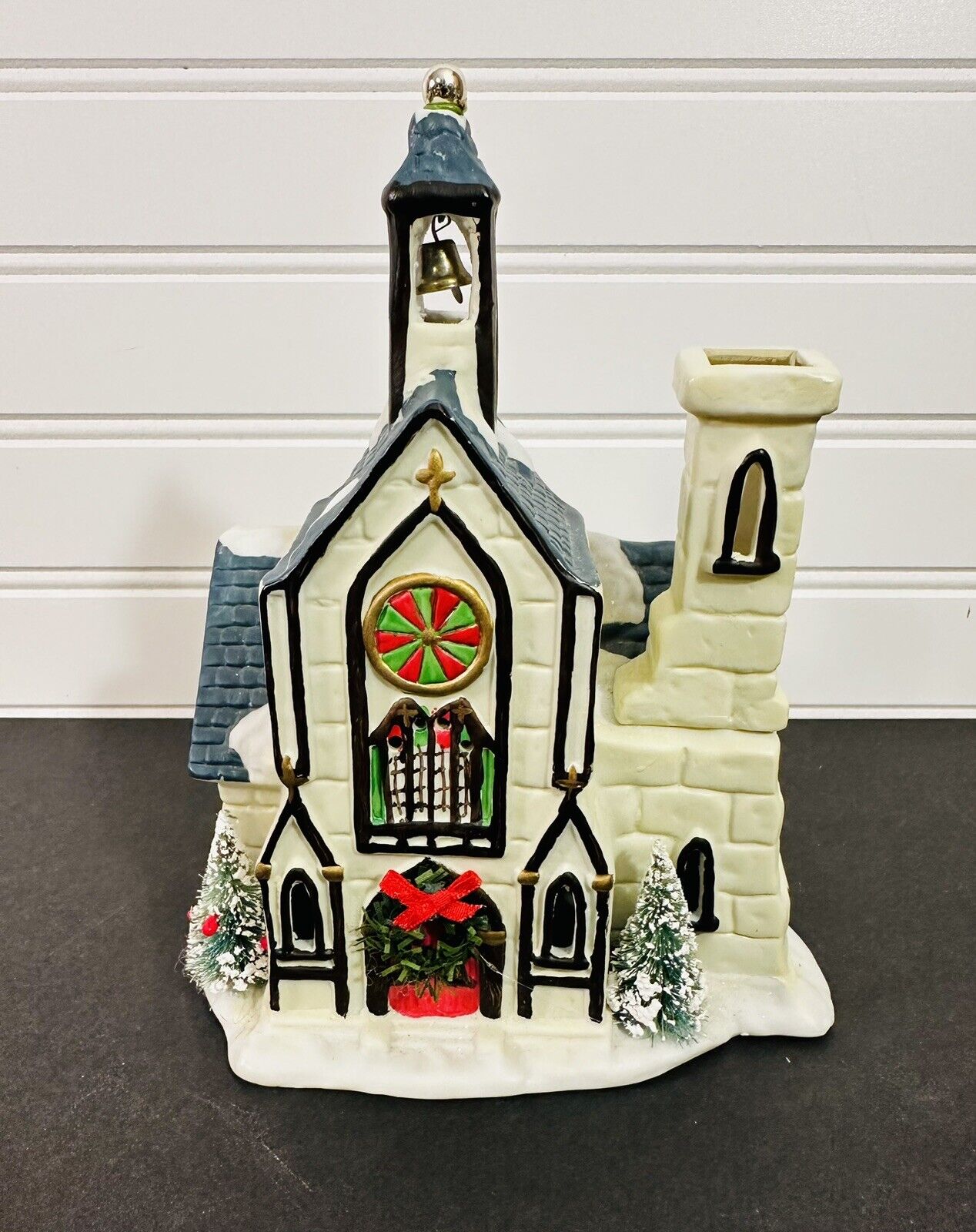 Vintage 1992 Christmas Valley Church Porcelain Collectible In Box