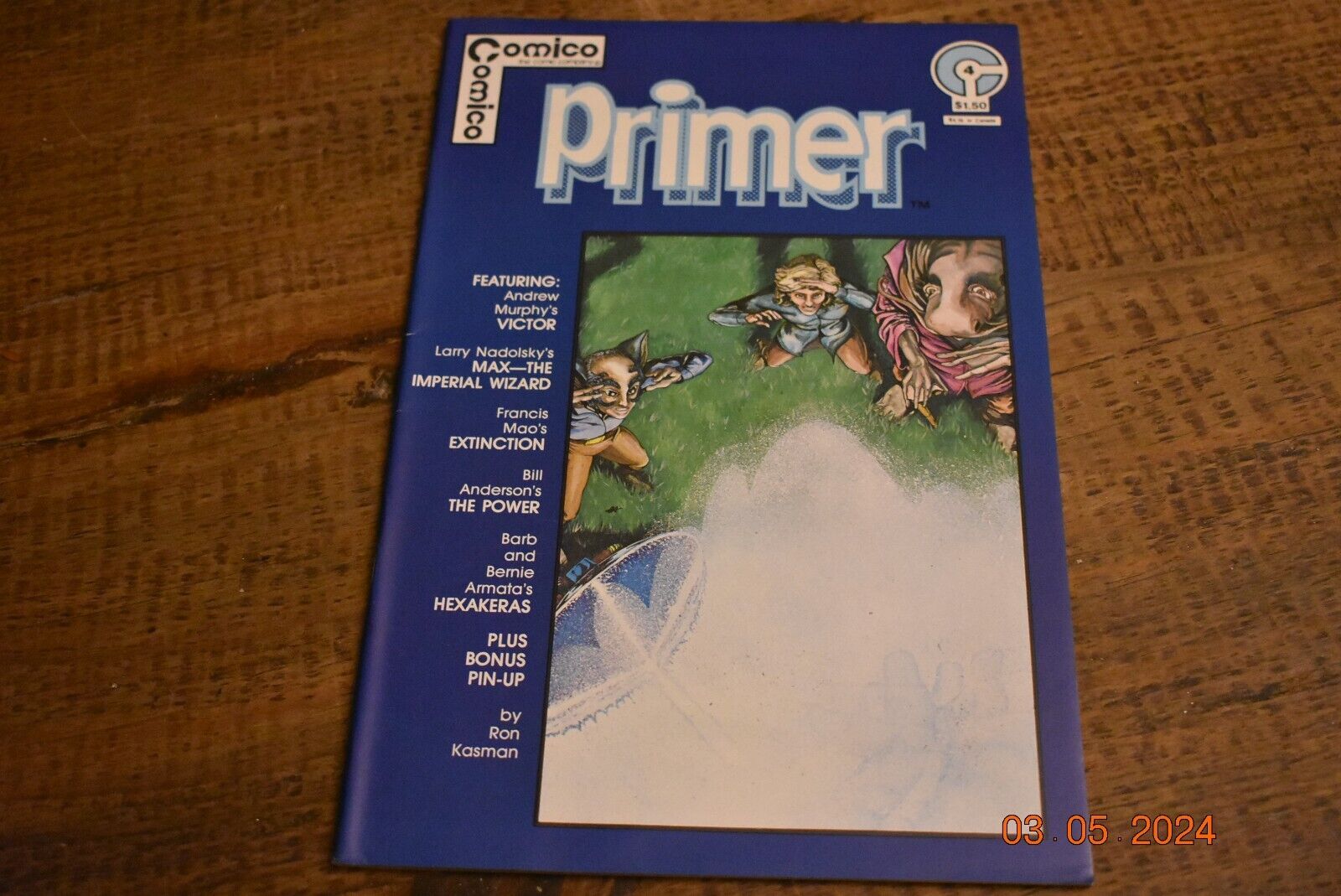 Comico Primer #4,  1982, Comico comic, Grendel, Mage ads, Matt Wagner,  vf-