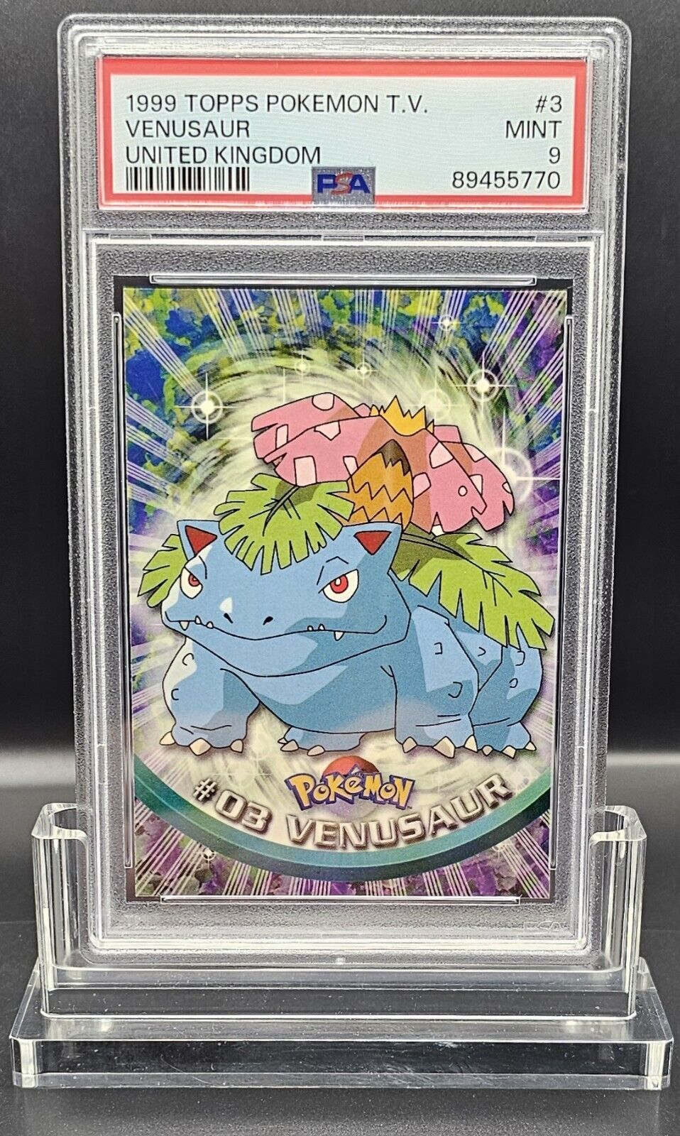 1999 Pokemon Topps TV Venusaur PSA 9