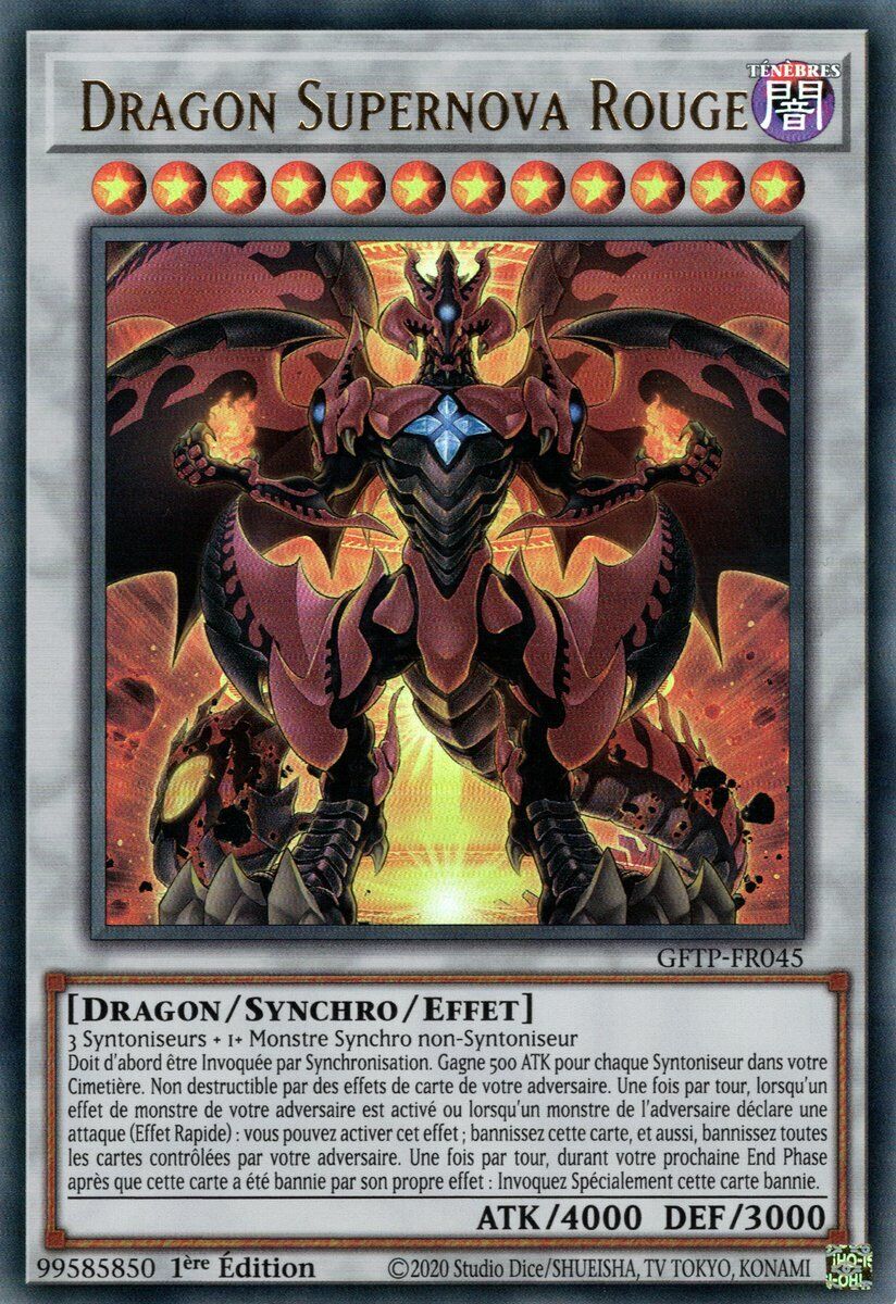 Yu Gi Oh Archdemon Red Dragon Deck Ready to Play New in French