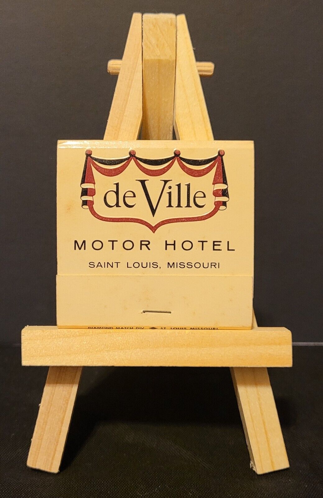 DeVille Motor Hotel French Room Restaurant Vintage Unstruck Matchbook