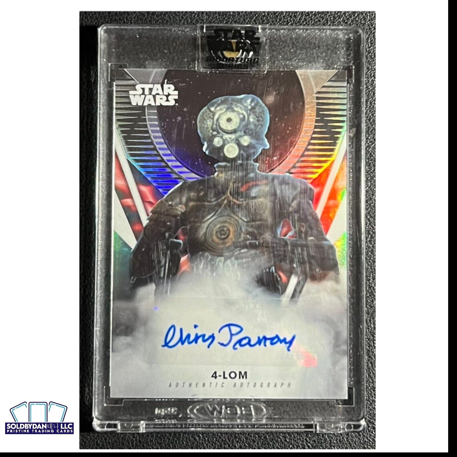 2023 Topps Star Wars Signature Series #A-CP Chris Parsons as 4-LOM AUTO