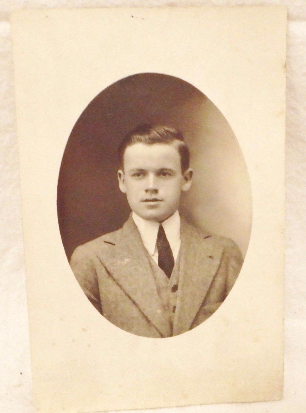 Photograph Post Card RPPC NY NY James Healy Sr. Oval early 1900\'s