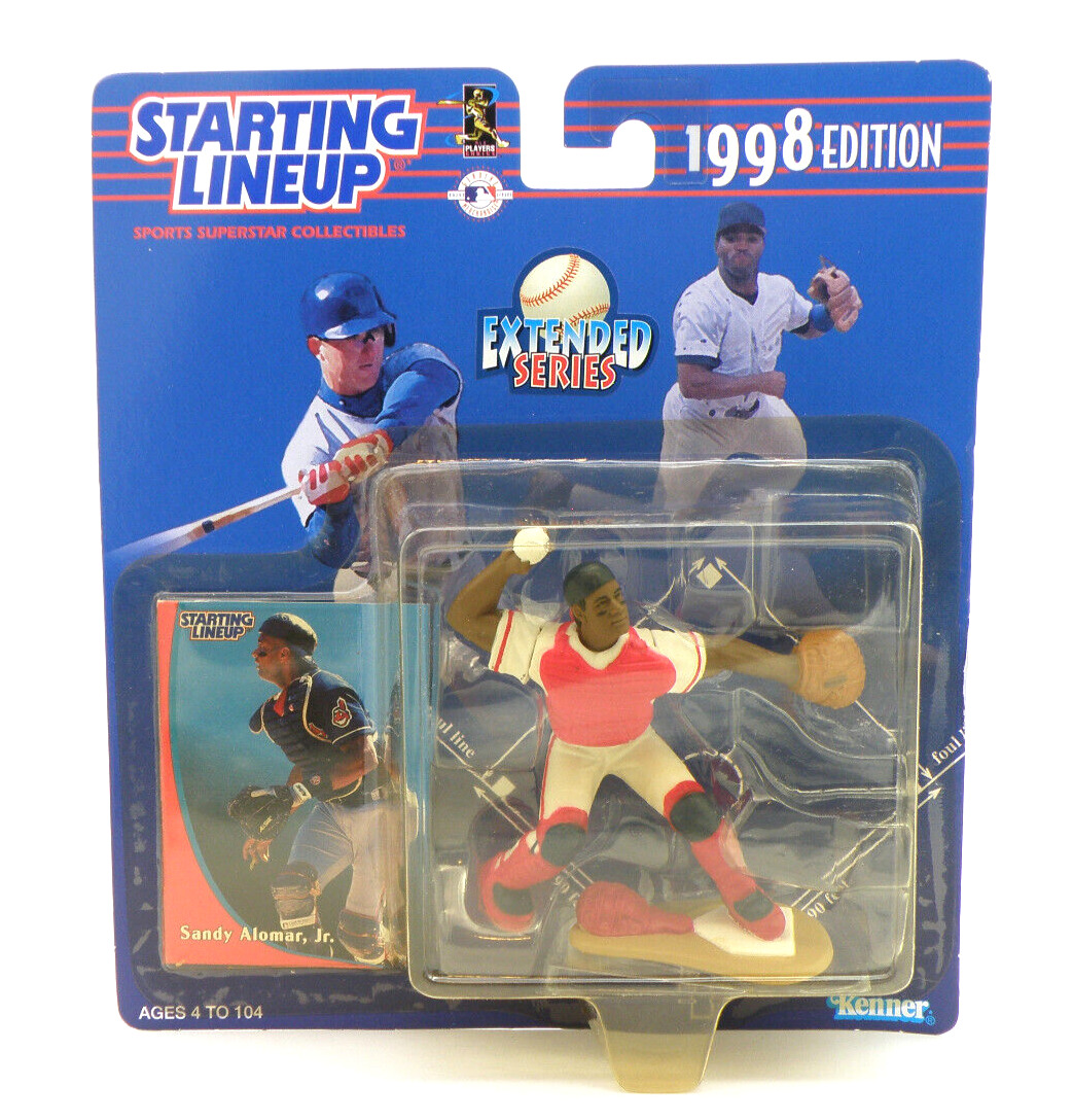 Vintage 1997 1998 ED SANDY ALOMAR JR Starting Lineup MLB Figure 4\