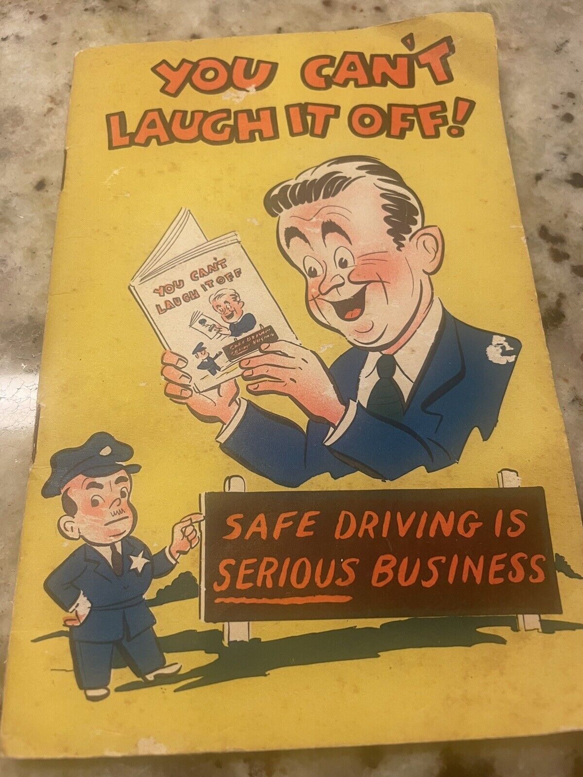 Vintage 1948 You Can’t Laugh It Off- Safe Driving Comic Book