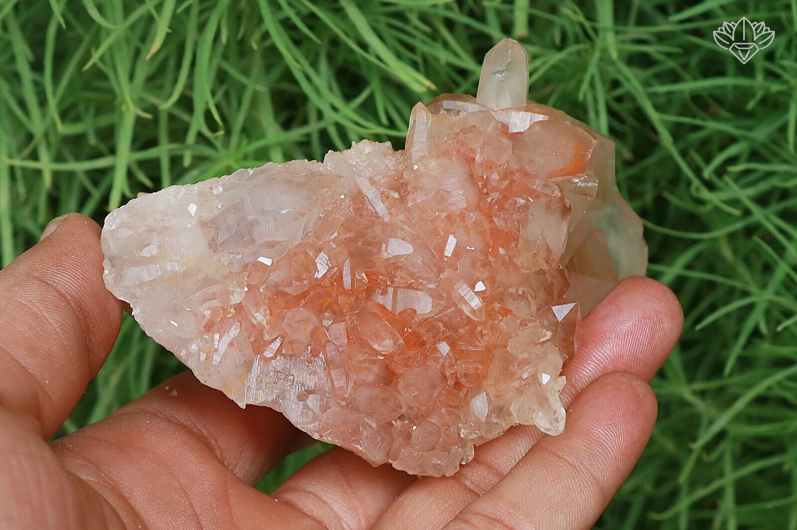 Natural Himalayan Samadhi Pink Quartz Rough 325 gm Healing Crystal Quartz Stone