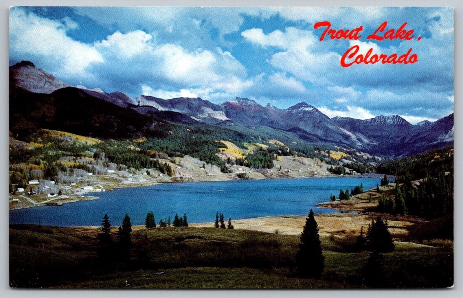 Trout Lake Colorado San Juan Mountains Southwestern CO Telluride Forest Postcard