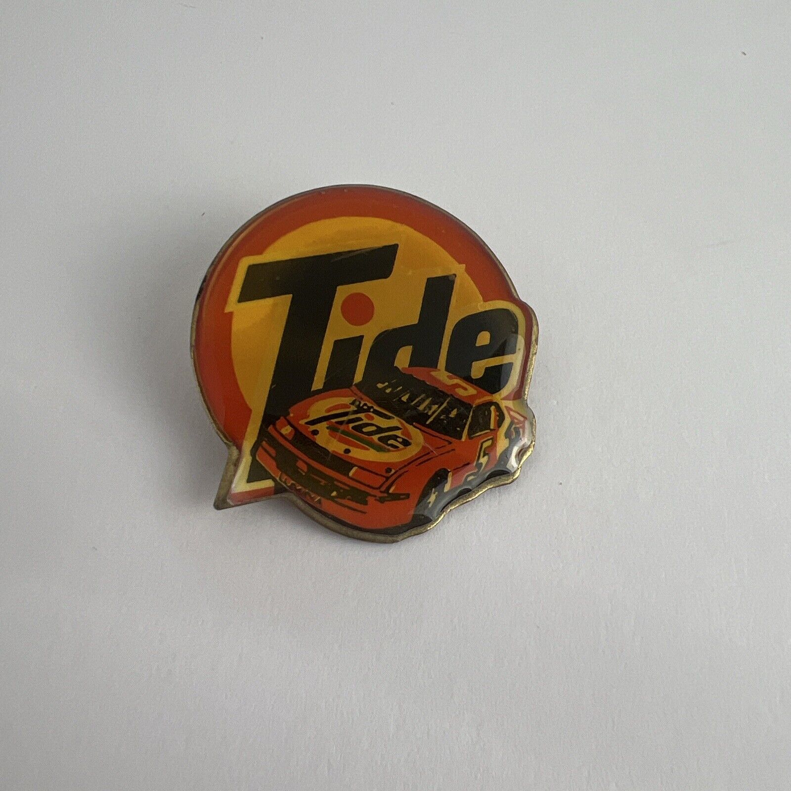Vintage Tide Race Car Pin no date listed
