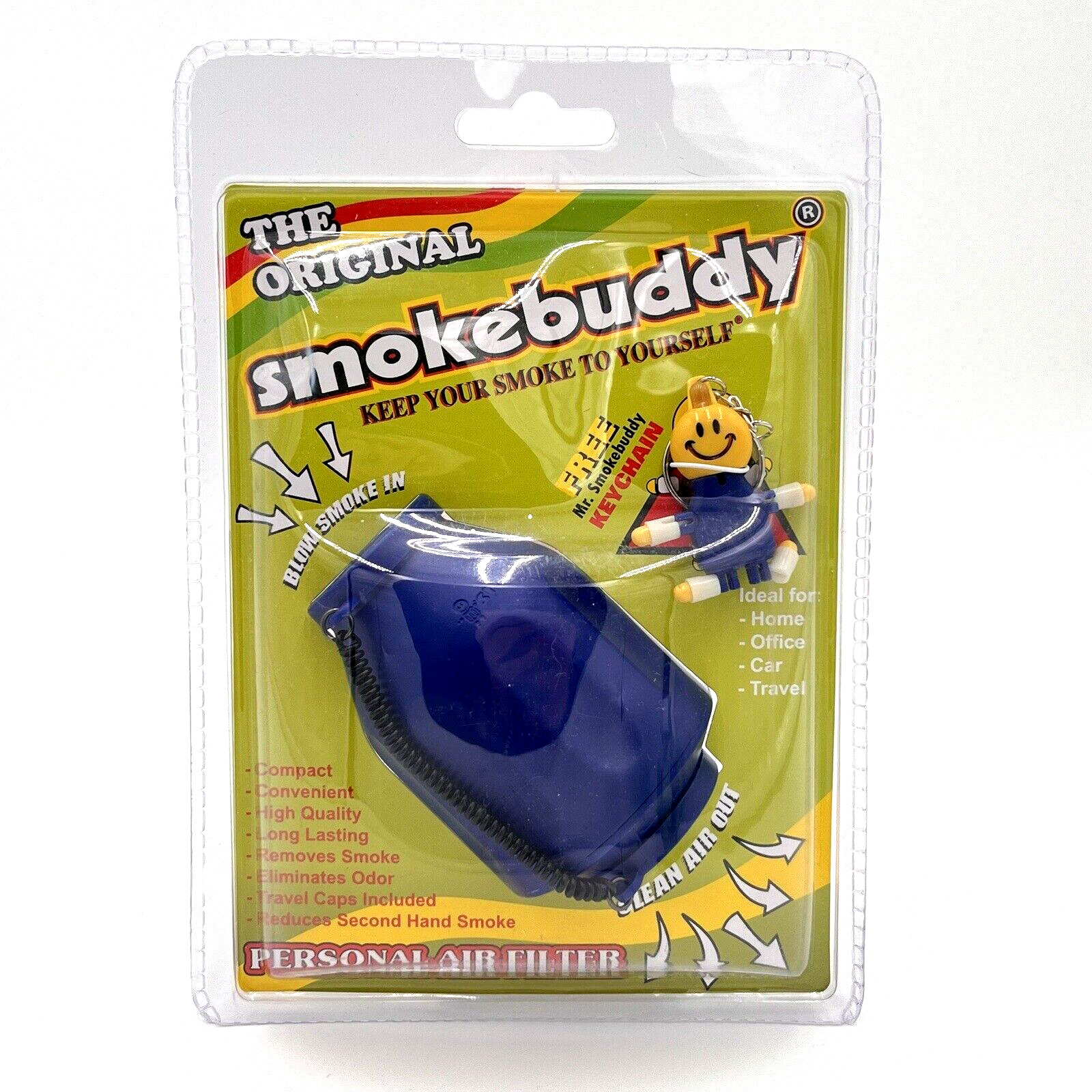 Smoke Buddy - Personal Air Filter/ Purifier Brand New - Blue