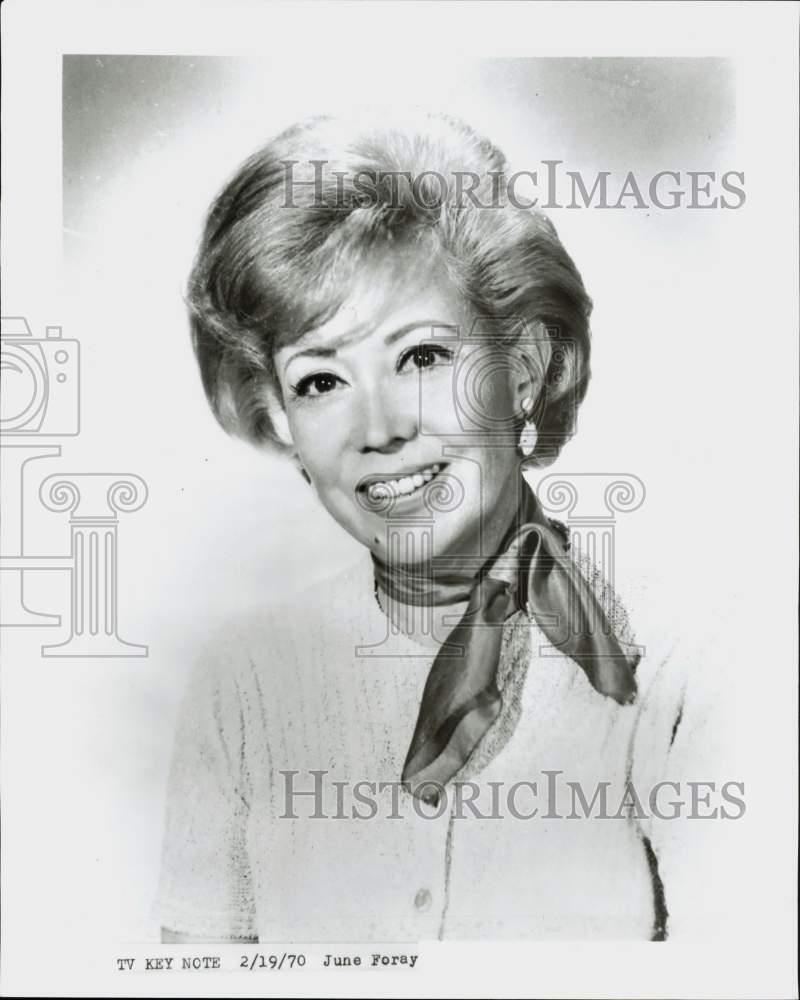 1970 Press Photo Actress June Foray - kfa18442