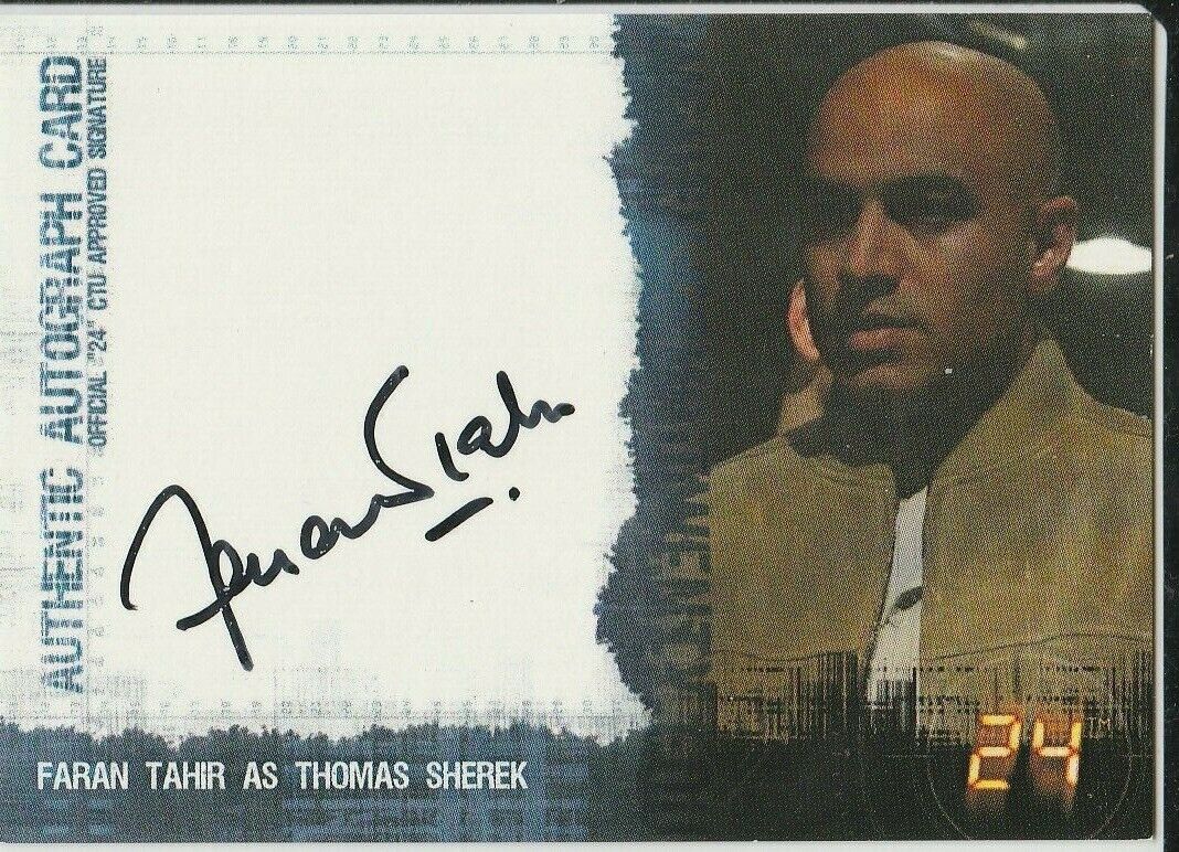 24 Season 4 Faran Tahir as Thomas Sherek Original Autographed Card 2006 Artbox