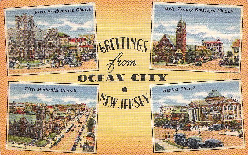  Postcard Greetings from Ocean City New Jersey