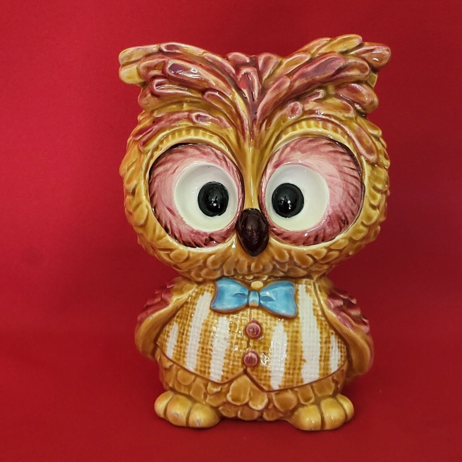 VTG Relpo 6023 Owl Ceramic Planter Figurine Decor