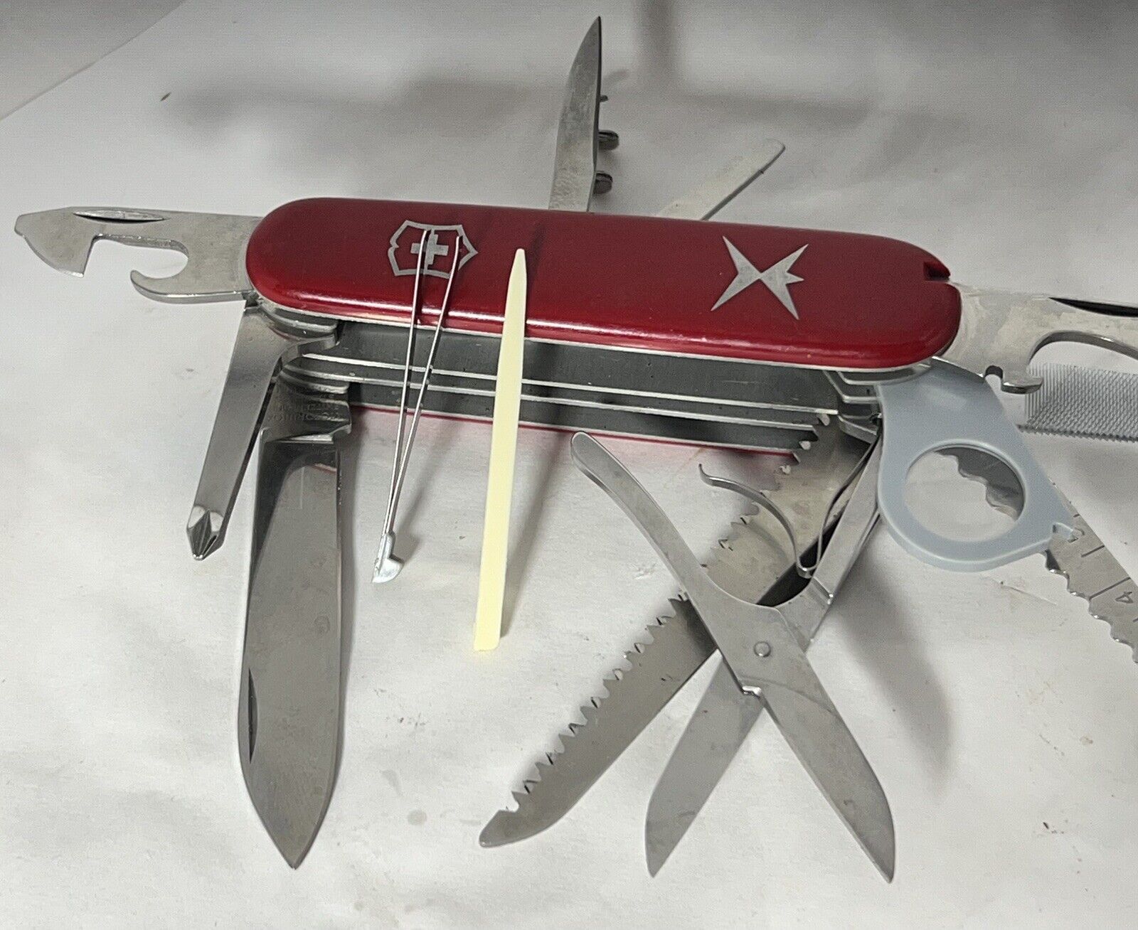 FATHERS DAY SPECIAL  RARE  Swiss Army Knife Officer Suisse Rostfrei NICE