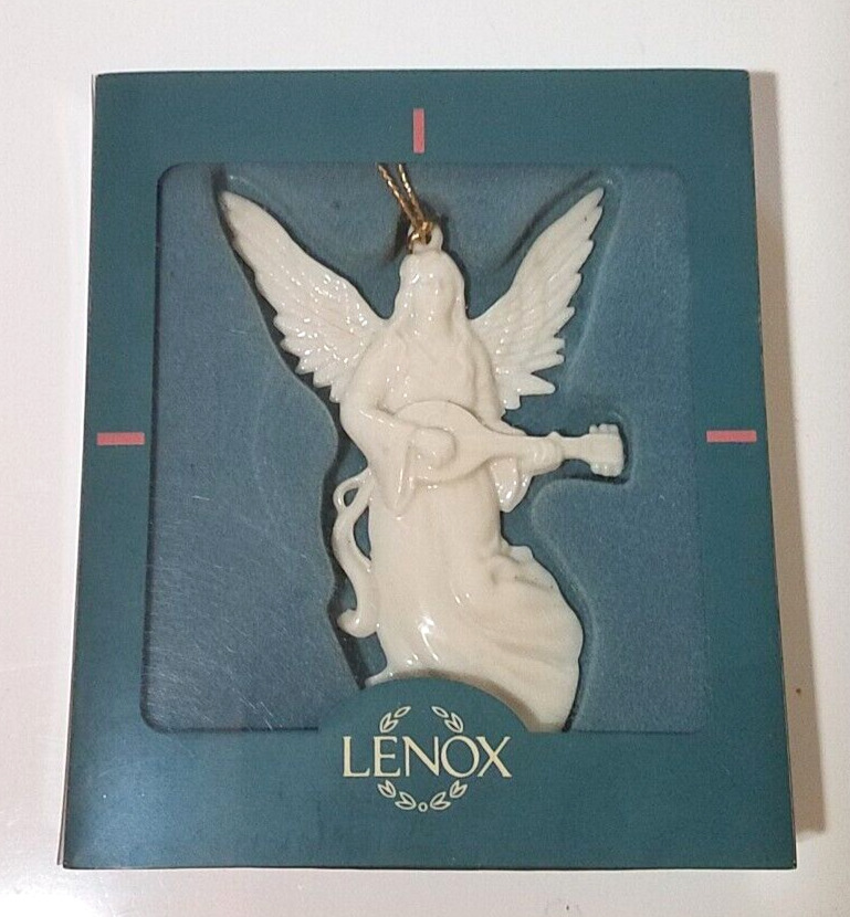 Vintage Lenox CHRISTMAS ORNAMENT Porcelain Angel Holiday in Box