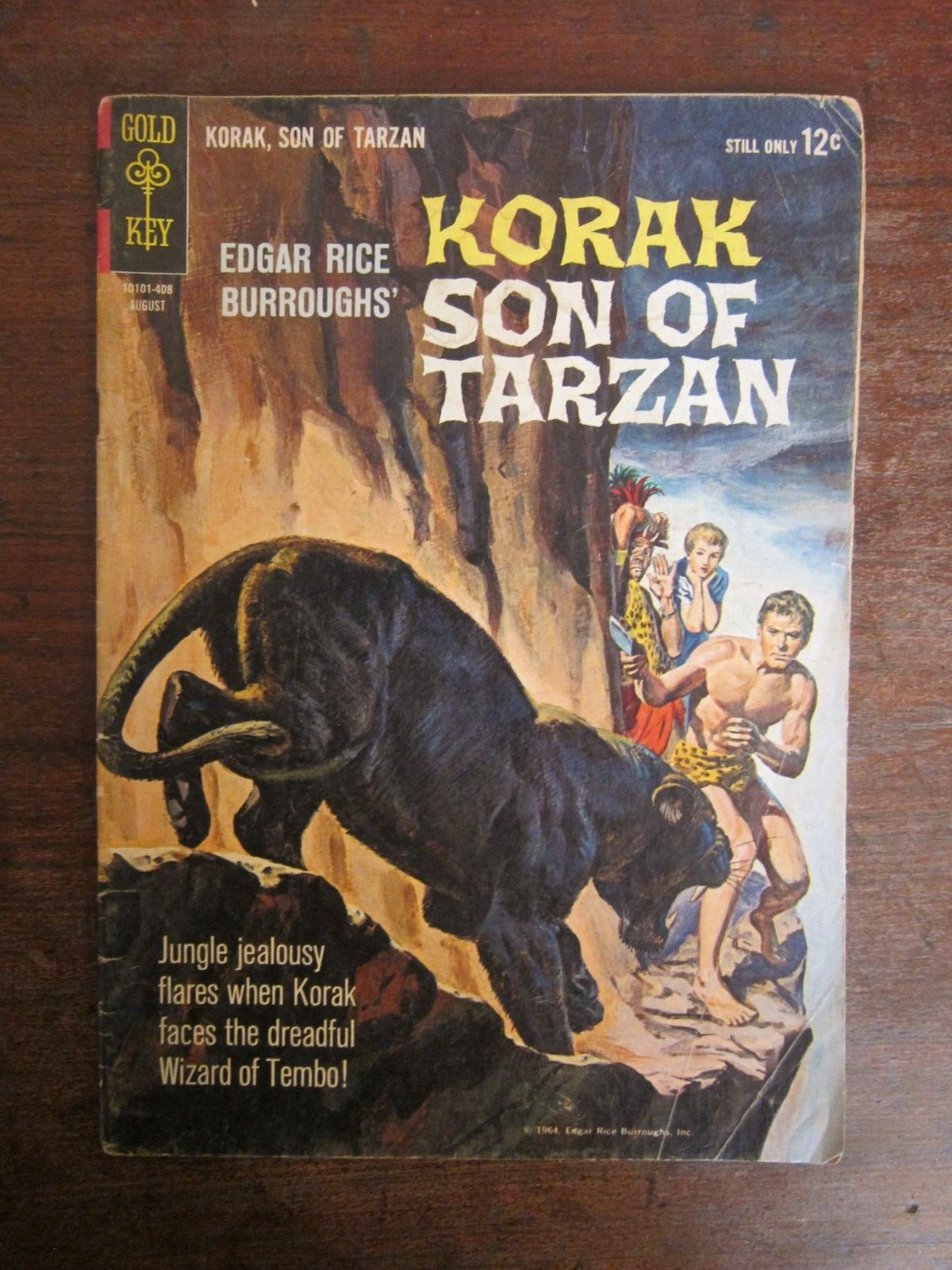 Korak, Son of Tarzan #4 - Edgar Rice Burroughs - Gold Key - Silver Age