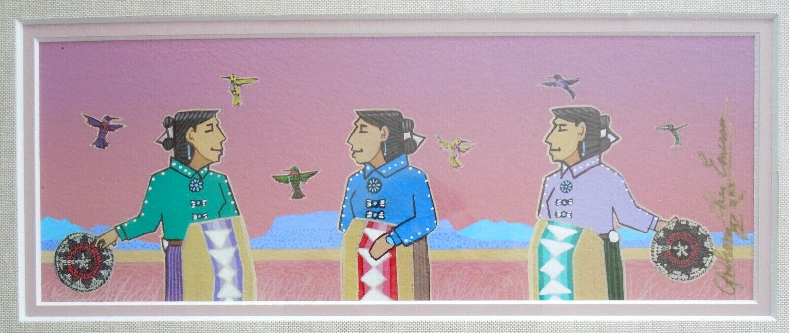*Original* ANTHONY CHEE EMERSON  ”Enchanted” Museum Exhibited* Navajo Painting 