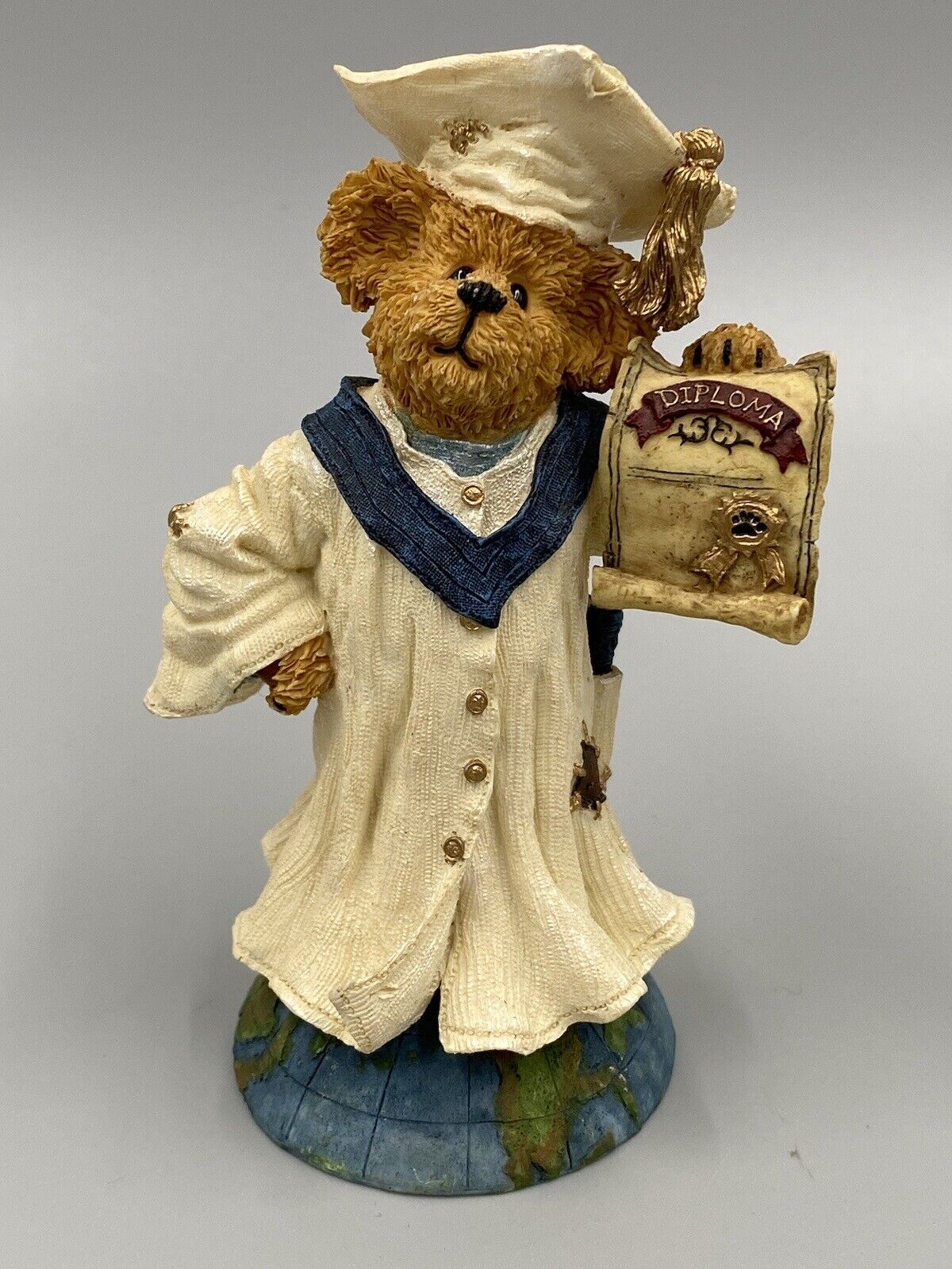 Vintage 2001 Boyds Bears Collectors Figurine 4” Ima Scholar Celebrate 227783