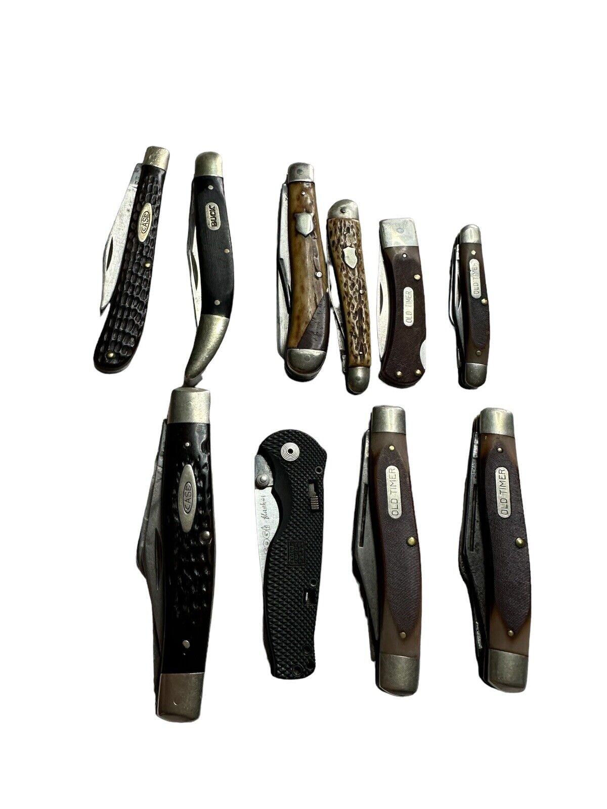 Vintage Case XX Pocket Knives Knife Buck Old Timer Lot Of 10 6375
