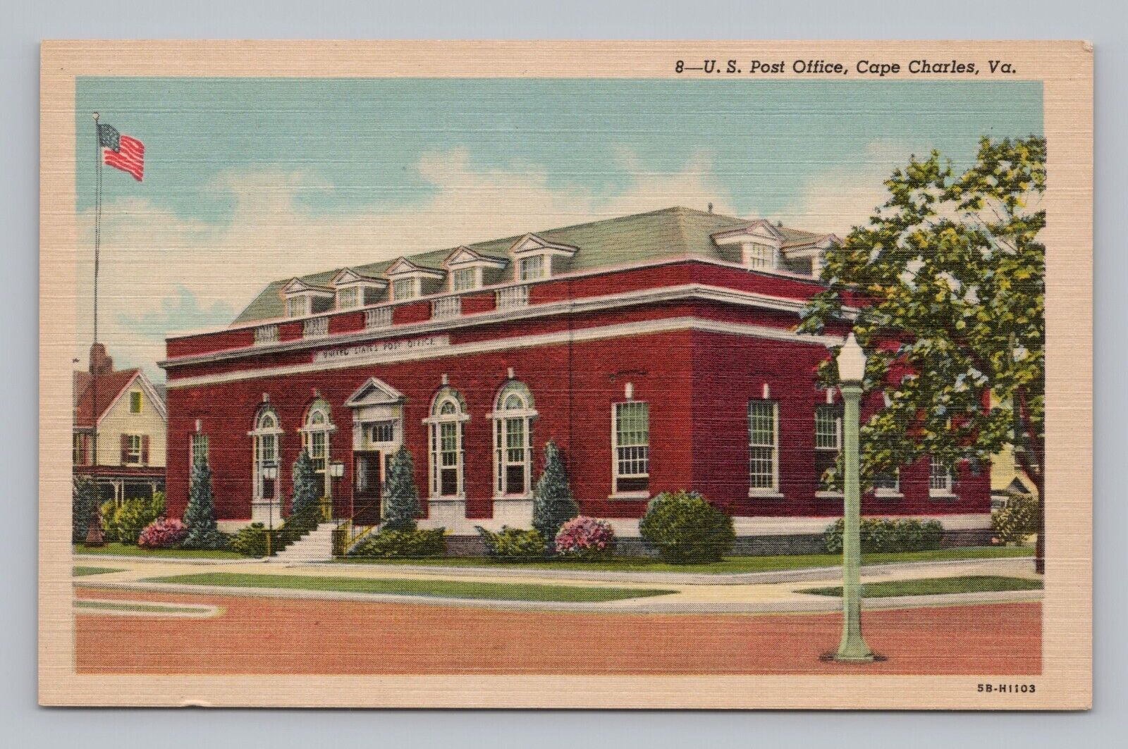 Postcard Post Office Cape Charles Virginia