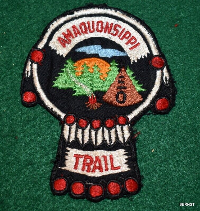 BOY SCOUT -c.1960\'s TRAIL PATCH - AMAQUONSIPPI TRAIL