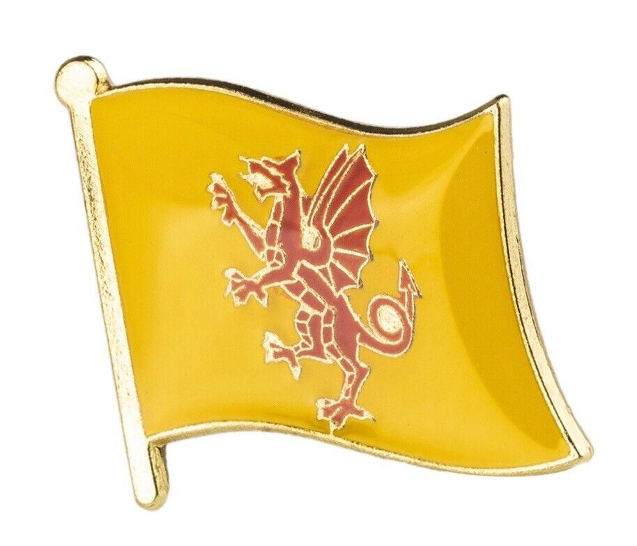 SOMERSET : County Flag Enamel Lapel Pin Badge (UK SELLER - FREE UK POST) 