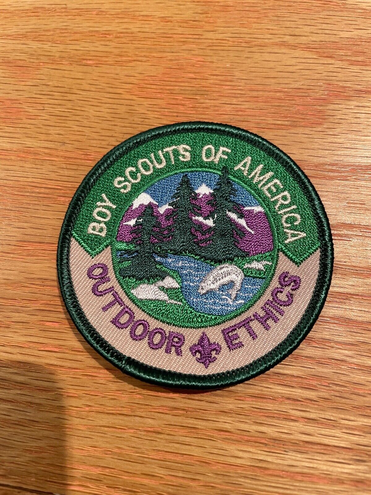 BSA Outdoor Ethics Patch. New.Never attached to uniform