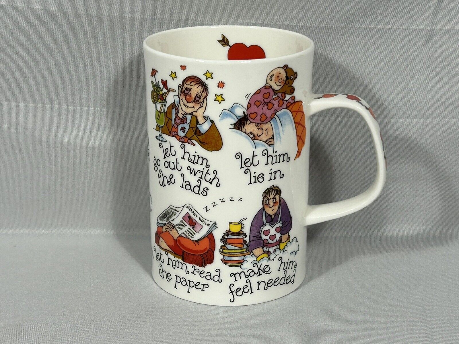 Dunoon His N Hers Mug Cup By Cherry Denman England Novelty Funny 