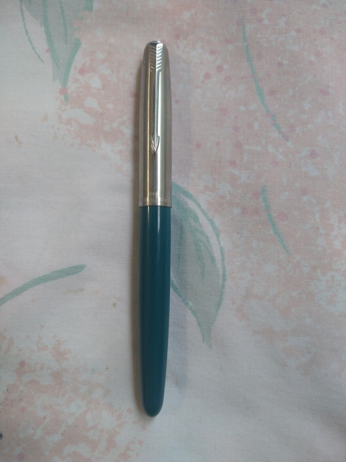 Parker 21 Special Chrome Cap, Turquoise, Fine Stainless Steel Nib Fountain pen