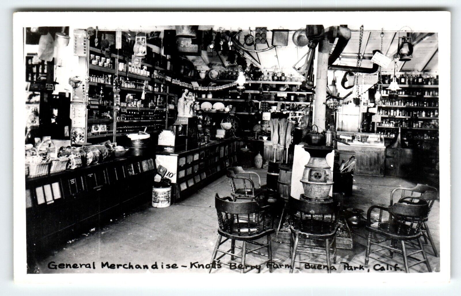 Ghost Town General Store Knott\'s Berry Place Buena Park Ca. RPPC Photo Postcard