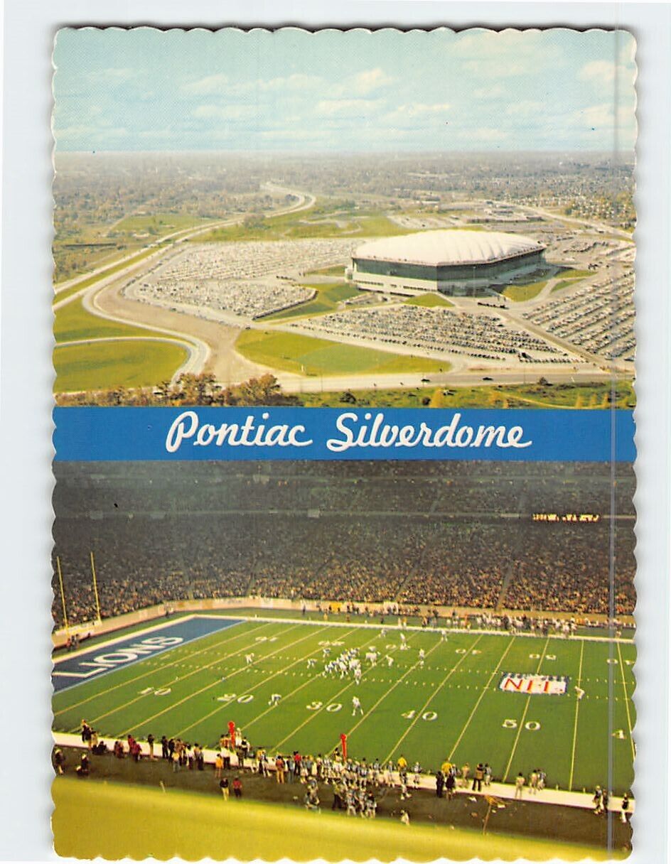 Postcard Pontiac Silverdome Pontiac Michigan USA