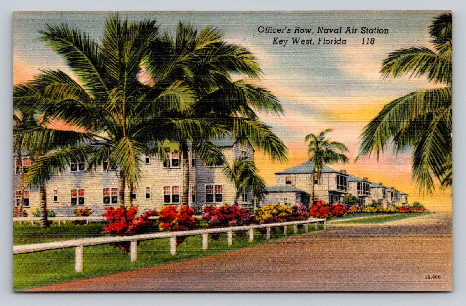 Officers Row Naval Air Station  Key West Florida  P794