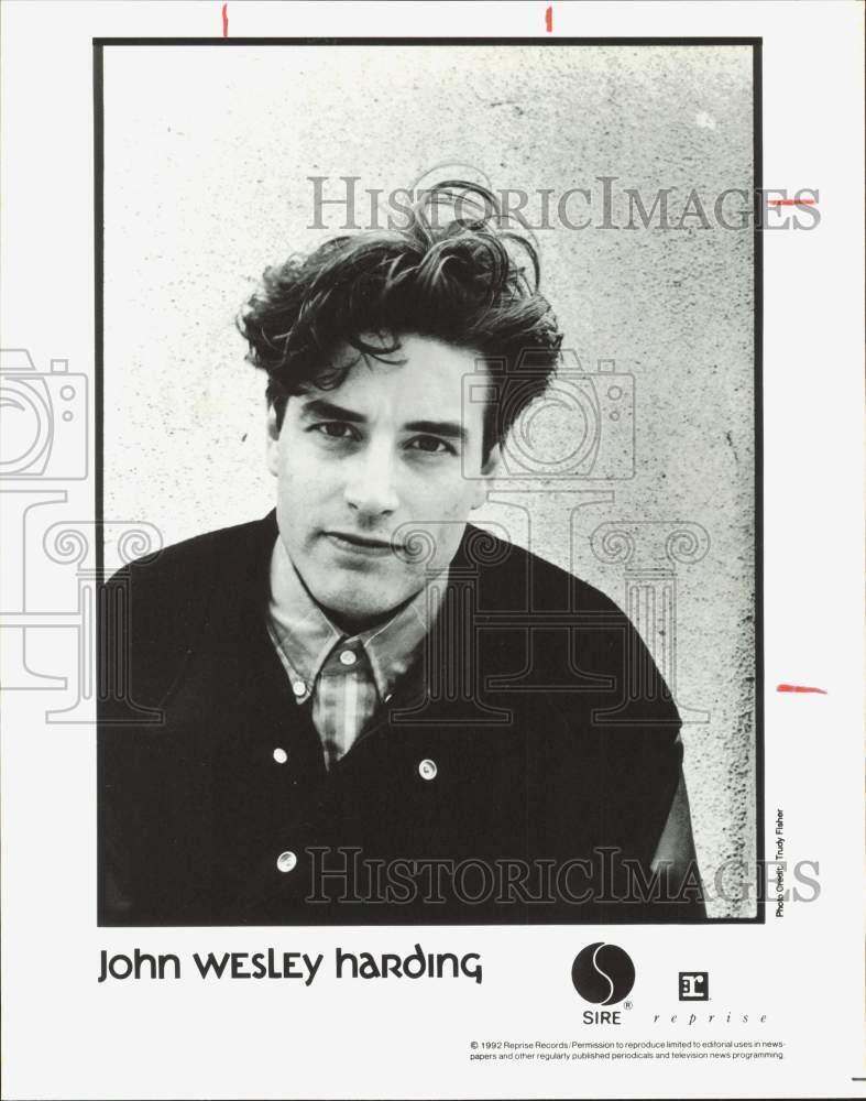 1992 Press Photo Singer John Wesley Harding - hpp39520