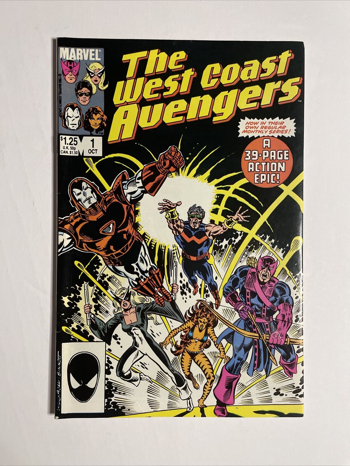 West Coast Avengers #1 (1985) 9.2 NM Marvel Key Issue Comic Book Hawkeye