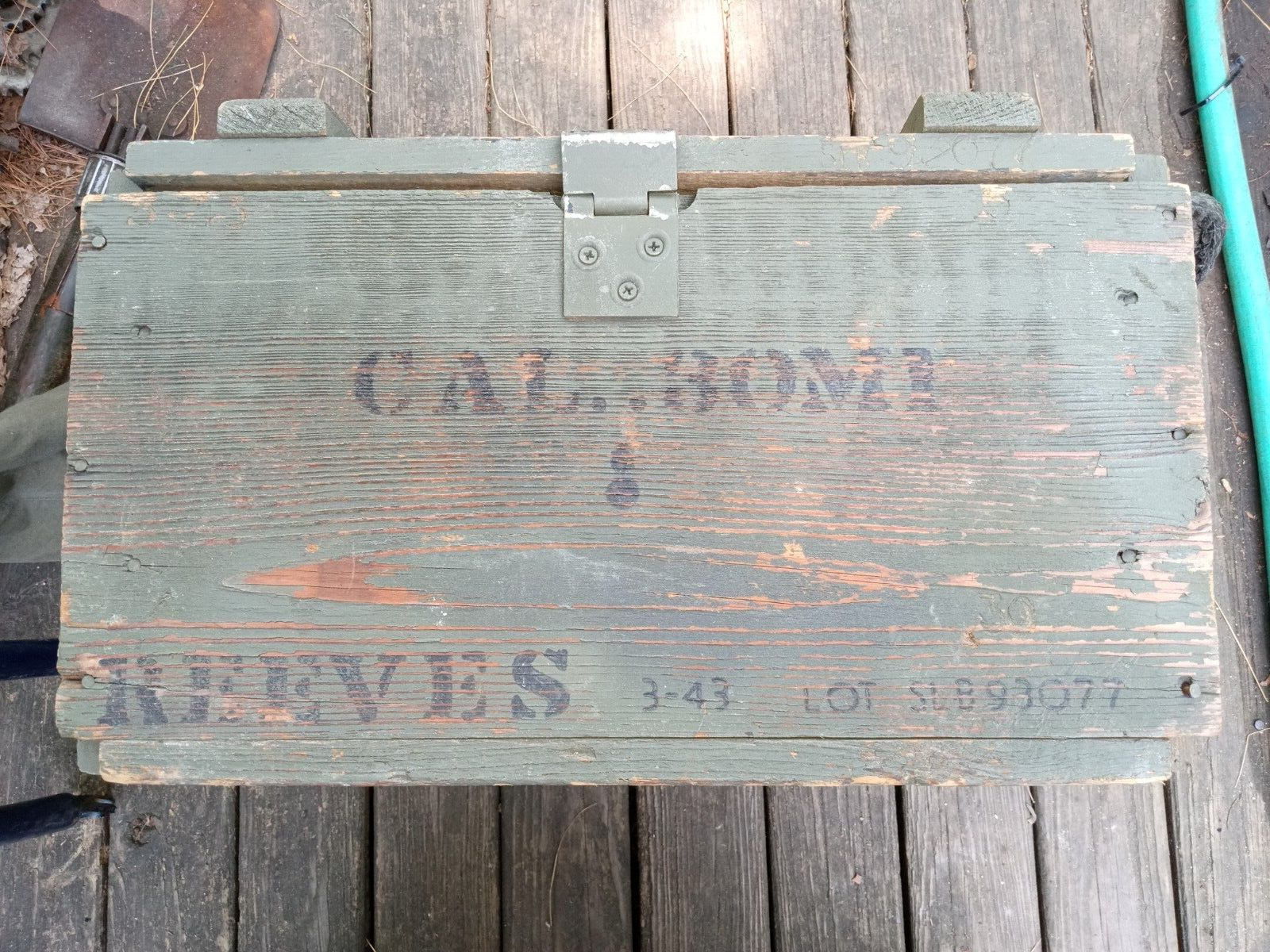 USGI WW2 30 Cal Wood Crate Dated 1942 Reeves