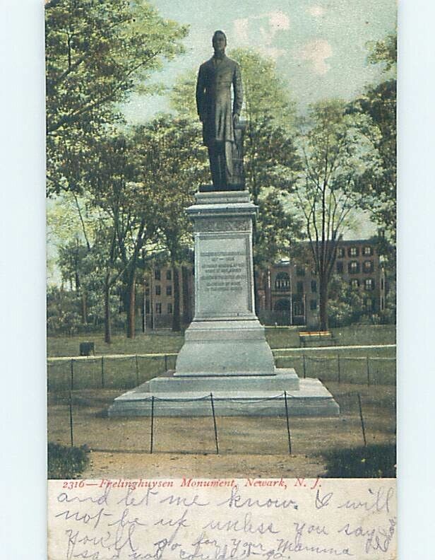 Pre-1907 MONUMENT Newark New Jersey NJ : A2118