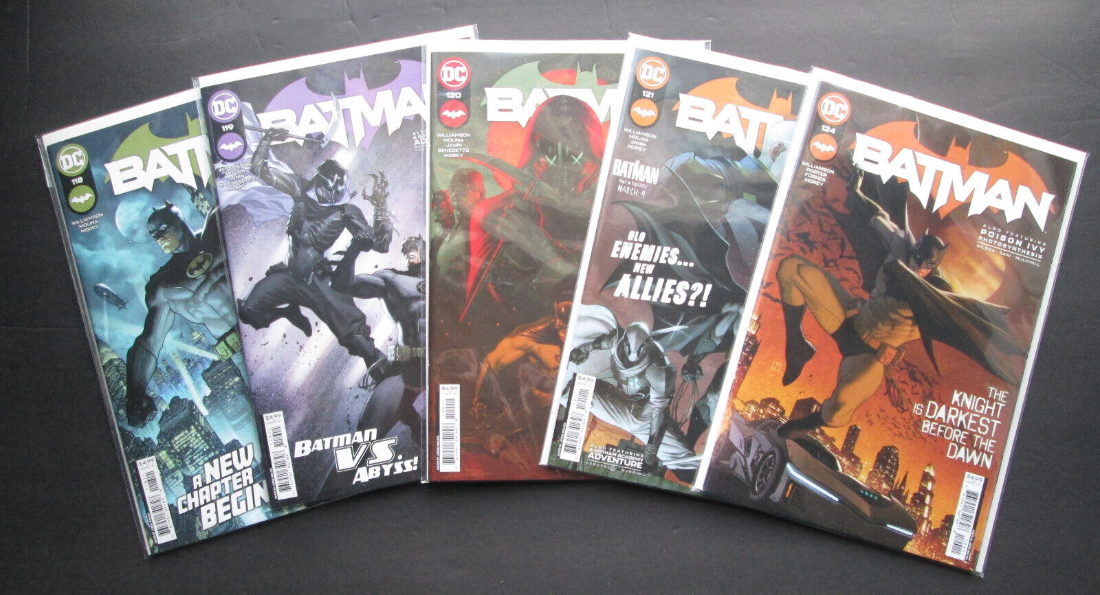 Batman #118 – 121, 124 (2016 Series) Complete “Abyss” Story Arc